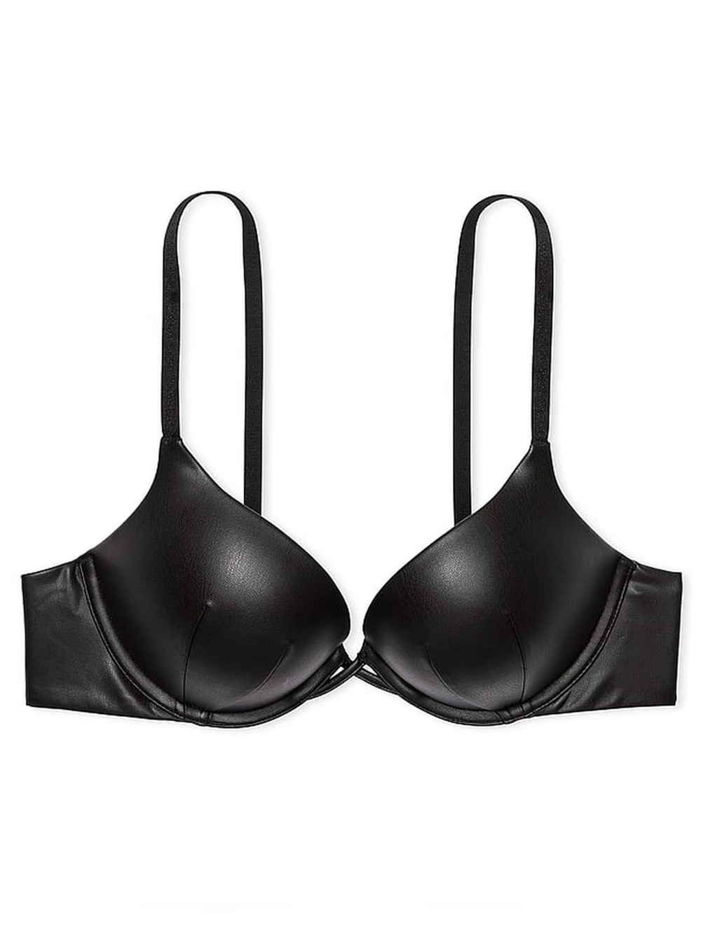 VS Very Sexy Bombshell Add-2-Cups Faux Leather Push-Up Bra